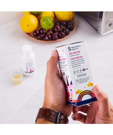 KinderMed Organic Cherry Kids' Pain & Fever Reliever 4 Fl Oz - Acetaminophen Children's Relief - Buy Online on GoSupps.com