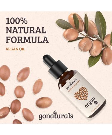 Buy Gonatural Organic Argan Oil 50ml - 100% Pure & Cold Pressed | Vegan Cruelty-Free | Face Body Hair Beard Nails - Buy Online on GoSupps.com