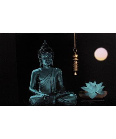 Jet International Top Class Gold Plated Metal Isis Pendulum | 4 Plate Healing Dowsing Rod | A++ Metaphysical Tool for Spiritual Answers - Buy Online on GoSupps.com