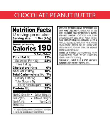 Buy Special K Protein Bars - 12g Protein Snacks & Meal Replacement - Chocolate Peanut Butter Value Size 19oz Box (12 Bars) - International Shipping Available - Buy Online on GoSupps.com