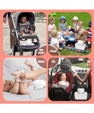 Adjustable Baby Wipe Warmer with Thermostat - Prevent Dry Wipes | USB Powered for Car and Home | White Baby Nursery Essential - Buy Online on GoSupps.com