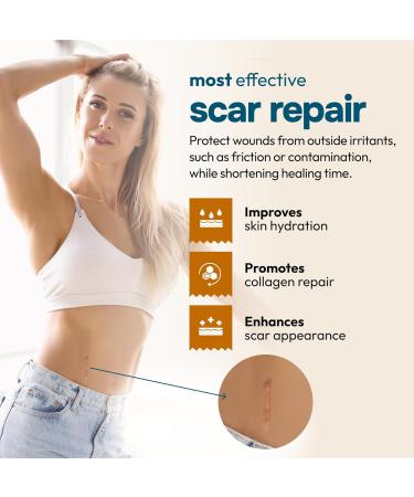 Reusable Silicone Scar Tape Sheets (120 x 1.6 ) - Medical Grade Treatment for Surgical Scars Keloids & Burns - Customizable for Tummy Tucks & C-Sections - Buy Online on GoSupps.com