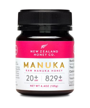New Zealand Honey Co. Raw Manuka Honey UMF 20+ | MGO 829+, UMF Certified / 4.4oz 4.4 Ounce (Pack of 1)