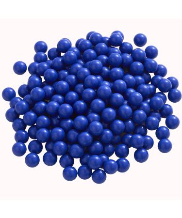 200 X 0.43 Cal Paintball Solid Nylon Ball for Home Defense, 43 Caliber Paintball Ammo Projectiles (Blue)