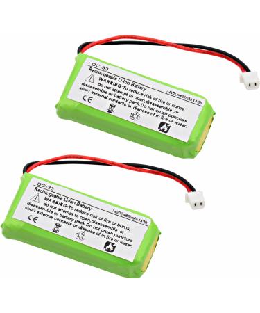 Synergy Digital Replacement Batteries Compatible with AE Energy AE602248P6H Replacement (Li-Ion 7.4V 600 mAh) Combo-Pack Includes: 2 x DC-33 Batteries