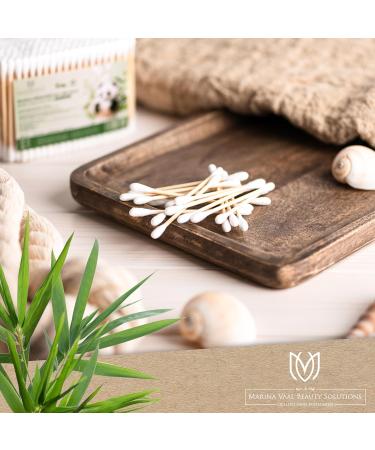 Bamboo Cotton Swabs - 1200 Pieces in Waterproof Re-Lockable Packaging | Eco-Friendly Natural Tips & Robust Bamboo Grip | Perfect for Travel | Surpraval - Buy Online on GoSupps.com