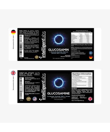 Triple Strength Glucosamine Sulfate 1500mg - With Boswellia Chondroitin MSM & Turmeric | Premium Joint Support Supplement - Buy Online on GoSupps.com