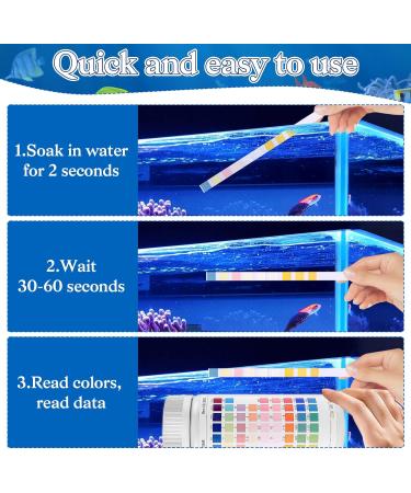100-Piece 9-in-1 Aquarium Test Strip Kit - Complete Water Quality Testing for Iron Copper Nitrate Chlorine & pH - Buy Online on GoSupps.com