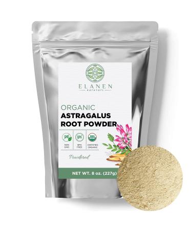 Organic Astragalus Powder 8 oz. (227g), USDA Certified Organic Astragalus Root Powder, Organic Astragalus, Astragalus Root Organic, Astragalus Membranaceus, Powdered 8 Ounce (Pack of 1)