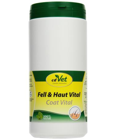CDVet natural products fur & skin vital dog & cat 750 g - dog cat - supplementary feed - fur + skin problems - fur change - organism support - hair break - shed - hair loss
