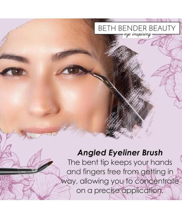 Beth Bender Beauty Angled Eyeliner Brush - Precision Application for Flawless Eyeliner | Soft Bristles | International Shipping - Buy Online on GoSupps.com