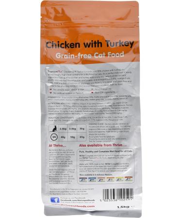 thrive Cat PremiumPlus Dry Food- CHICKEN with TURKEY 1.5kg - Buy Online on GoSupps.com