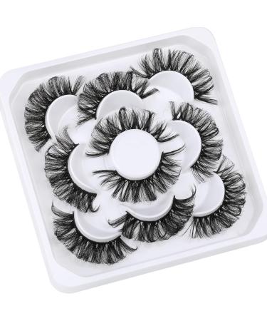 Lanflower Russian D Curl Wispy Strip Lashes - Natural Look 3D False Eyelashes Pack - Buy Online on GoSupps.com