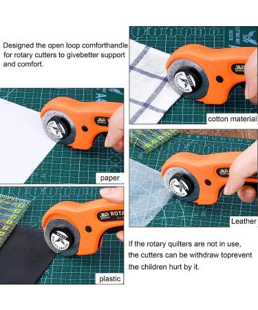Medoga 104Pcs Rotary Cutter Set with Cutting Mat, Patchwork Ruler, and Carving Knife - Sewing and Quilting Rotary Cutter Kit - Buy Online on GoSupps.com