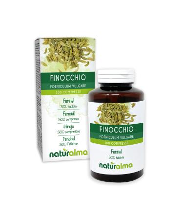 Fennel (Foeniculum vulgare) fruits Naturalma - 150 g - 300 tablets - dietary supplement - natural and vegan