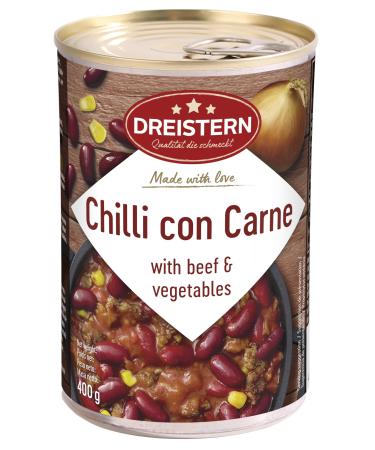 DREISTERN Chili con carne with beef and vegetables | ready meal | delicious chili in a recyclable tin | quality