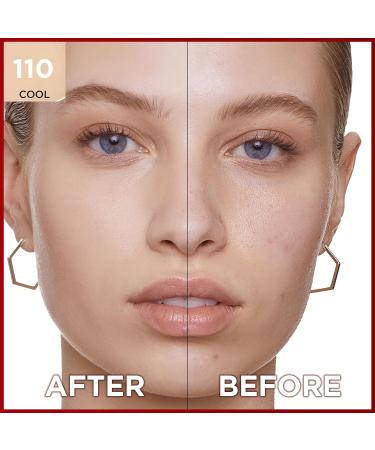 L'Oreal Paris Infallible 32H Matte Cover Liquid Foundation SPF 25 with Niacinamide | Shade 110 | 30ml - Buy Online on GoSupps.com
