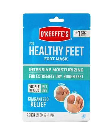 O'Keeffe's Healthy Feet Intensive Moisturizing Foot Mask Socks - 2 Pair Pack - Buy Online on GoSupps.com
