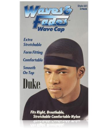 Duke Waves and Fades Wave Cap - Black (2 Pack)