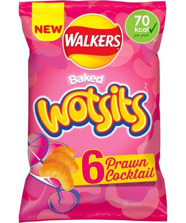 Walkers Wotsits Prawn Cocktail Snacks Crisps 6X13.5g - Buy Online on GoSupps.com