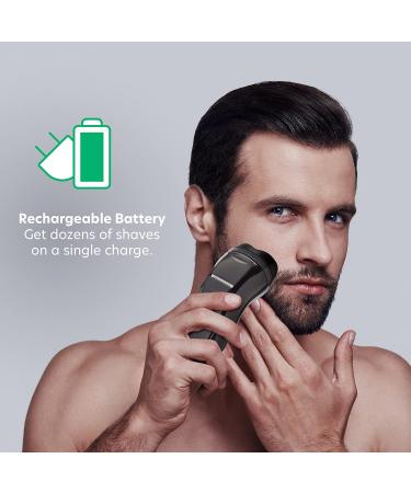 Groom Essentials 3D Rotary Electric Shaver for Men | Rechargeable Razor with Pop-up Trimmer | Ergonomic Dual Blade Guards 3 Floating Heads - Buy Now - Buy Online on GoSupps.com