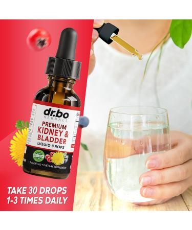 Kidney Support Supplement Bladder Health & Liver Cleanse Detox - Organic Kidney Bladder Supplements Drops & Liver Detox Cleanse Capsules Supplement - Renal Urinary Tract Herbal - Buy Online on GoSupps.com