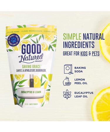 Good Natured Saving Grace Carpet & Upholstery Deodorizer Powder - Eucalyptus & Lemon Scent - 31oz - Eliminates Pet Odors - 1 Pack - Buy Online on GoSupps.com
