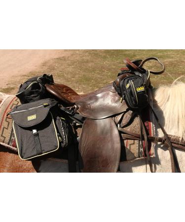 TrailMax 500 Series Insulated & Padded Back Saddle Bags for Trail Riding Padded & Insulated Saddle Bags for Horses Padded & Insulated Trail Bags for Horses Black/Sand - Buy Online on GoSupps.com