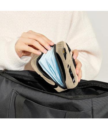 Shop Cute Funny Black Cat Menstrual Cup Bag & Tampon Holder - Portable Storage for Women & Teens - Buy Online on GoSupps.com