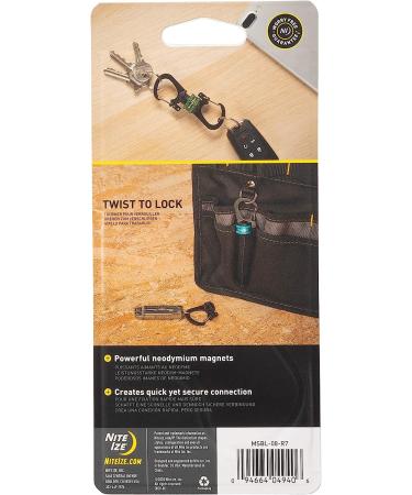 Nite Ize SlideLock 360 Magnetic Locking Dual Carabiner - Olive | Twist-to-Lock Key Holder - Buy Online on GoSupps.com