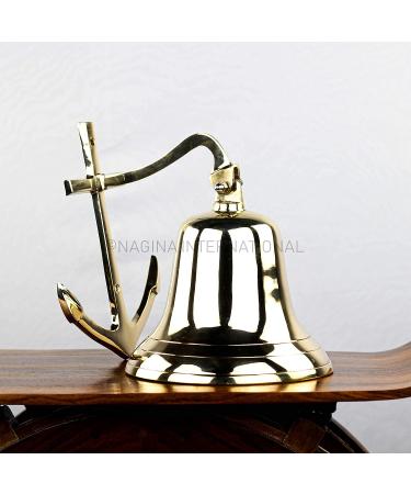 Brass Anchor Bell - Nautical Ship Boat | Shop Now for Authentic Maritime decor - Buy Online on GoSupps.com