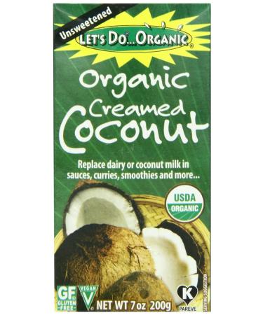 Let's Do Organic Creamed Coconut, 7-Ounce Boxes (Pack of 2)