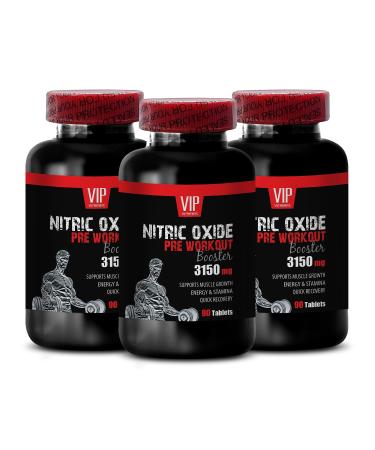 OKG and Nitric Oxide Oxygenation - NITRIC OXIDE UNIQUE COMPLEX - GKG Nitric Oxide Metabolic Boost AKIC Nitric Oxide ATP Production L-Arginine and Nitric Oxide 3 Bottles 270 Tablets