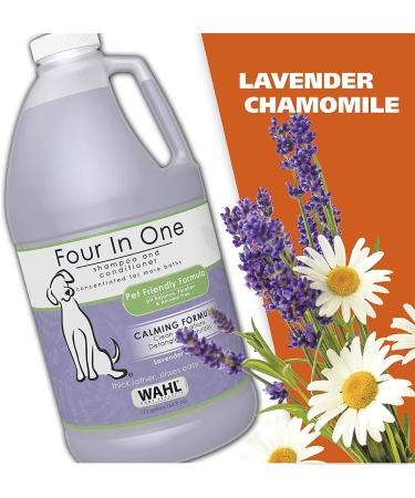Wahl 4-in-1 Calming Pet Shampoo 64 Oz - Lavender Chamomile, Cleans, Conditions, Detangles, Moisturizes - Buy Online on GoSupps.com