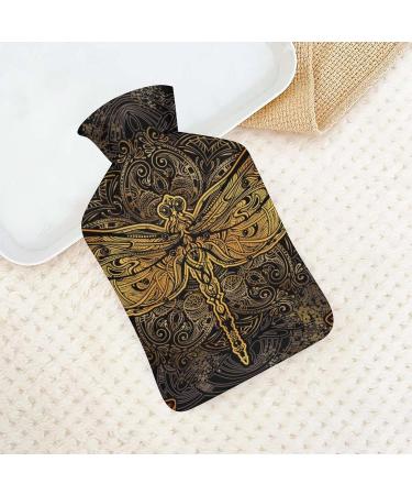 Dragonfly Rubber Hot Water Bottle with Lid - Pain Relief Cramps Foot Warmer & Hot/Cold Therapy - International Shipping - Buy Online on GoSupps.com