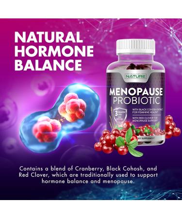 Menopause Supplements for Women - Probiotic Gummy for Hot Flashes Night Sweats & Mood Swings - Non-GMO & Vegan - 60 Gummies - Buy Online on GoSupps.com