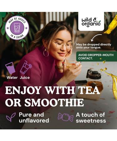 Wild & Organic Liver Cleanse Tincture - Alcohol-Free Detox with Milk Thistle & Dandelion Root - Vegan Liver Health Drops - 4 fl oz - Buy Online on GoSupps.com