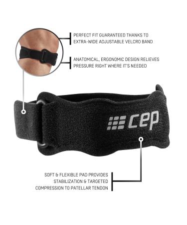 Buy CEP Mid Support Patella Strap - Black Unisex Medium for Knee Pain Relief | Fast International Shipping - Buy Online on GoSupps.com