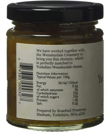 Rosebud Yorkshire Wensleydale Chutney - Bramley Apple, Sultanas & Spices - 198g Jar | Vegetarian & Vegan Friendly - Buy Online on GoSupps.com