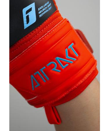 Reusch Men's Attrakt Freegel Goalkeeper Gloves - 8 Bright Red / Future Blue - International Shipping Available - Buy Online on GoSupps.com