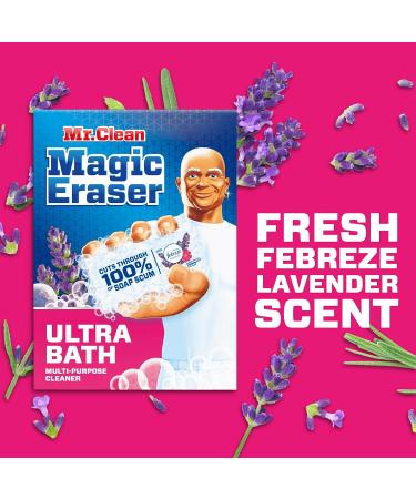 Mr. Clean Magic Eraser Ultra Bath - Multi-Purpose Soap Scum Remover for Shower | 5ct - International Shipping Available - Buy Online on GoSupps.com