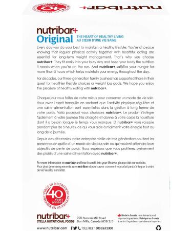 Nutribar+ Belgian Chocolate Flavoured Bars High protein Meal Replacement Bars 24 Vitamins & Minerals High Fibre 5-Count - Buy Online on GoSupps.com