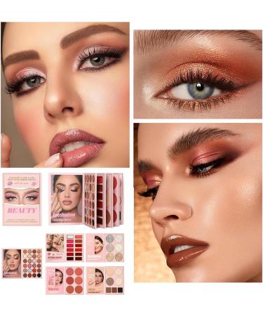 Palette De Maquillage En Forme De Livre 55 Couleurs Pigmentation Intense Avec Paillettes - Maquillage Visage Rouge L vres Highlighter Contour Pour Femmes et Adolescents Anniversaire F te - Buy Online on GoSupps.com