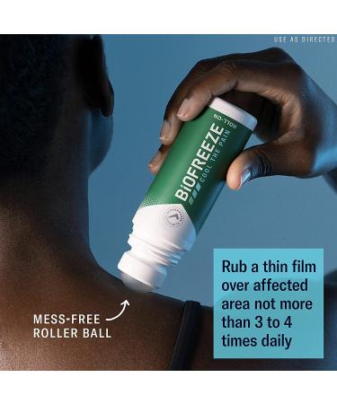 Biofreeze Roll-On Pain-Relieving Gel 3 FL OZ Green (Pack of 3) | Topical Pain Reliever for Muscles and Joints | Arthritis, Backache, Strains, Bruises & Sprains | Pain Relief - Buy Online on GoSupps.com