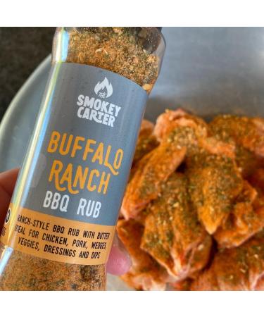 Buffalo Ranch BBQ Rub Shaker | The Smokey Carter | All the tang of buffalo with the cool creamy herbyness of ranch | Great on chicken wings - Buy Online on GoSupps.com