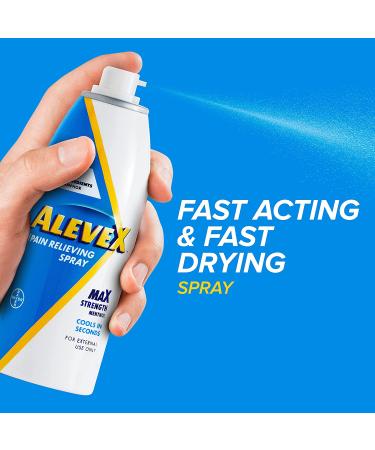 AleveX Pain Relieving Spray 3.2oz - Fast Acting & Fast Drying for Targeted Pain Relief - Buy Online on GoSupps.com