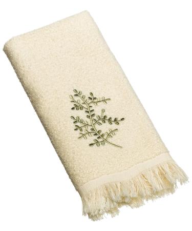 Avanti Linens Greenwood Fingertip Towel, Ivory Ivory Fingertip Towel