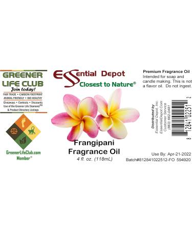 Frangipani Fragrance Oil - 4 oz Amber Glass Bottle | Premium Quality & Safety Sealed | International Shipping Available - Buy Online on GoSupps.com