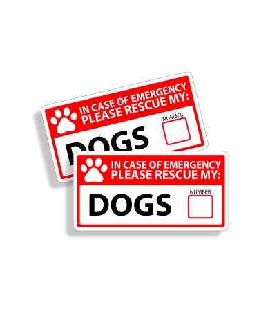 1st Responder Emergency Dog Dogs Puppy Rescue Decal Sticker Fireman 1st First Aid Fire Pet