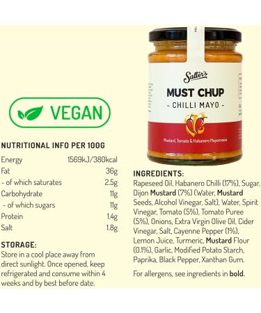 Must Chup Mayo Chilli and Mustard and Tomato Mayonnaise 2x Jar set 500g - Buy Online on GoSupps.com